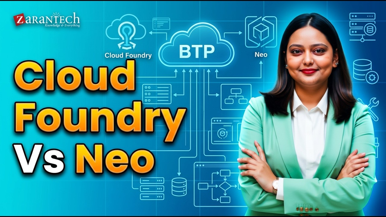 Cloud Foundry Vs Neo | SAP BTP (Business Technology Platform) Training | ZaranTech