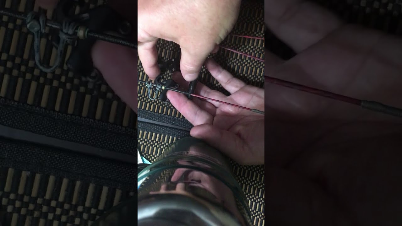 Replace stock cable guide with  roller cable guide Bowtech knight