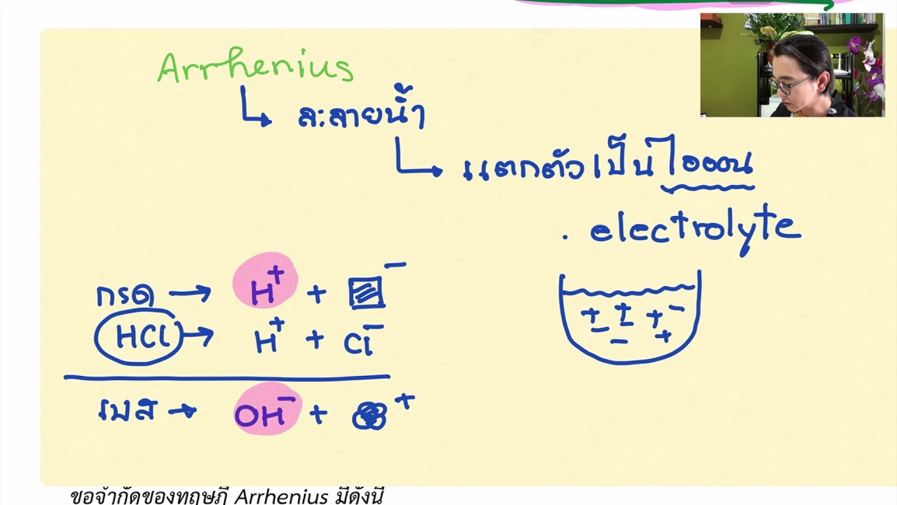 กรด เบส ตอน 1 เรื่อง ทฤษฎีกรดเบส โดย อ.ไมธ์ เคมี