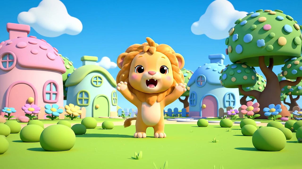 El Bebé León Ruge Grr Grr Grr | Canción de la Selva y Sonidos de Animales