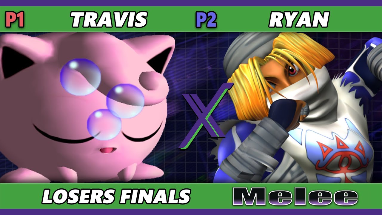 S@X 522 Losers Finals - Ryan (Sheik) Vs. Travis (Jigglypuff) Smash Melee - SSBM