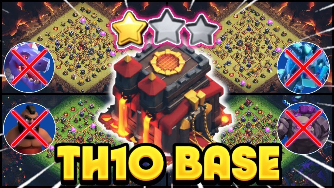 NEVER 3 STAR TH10 BEST FOR  WAR / FARM / RANK / CWL BASE + COPY LINKS || TH10 ANTI EVERYTHING 2025