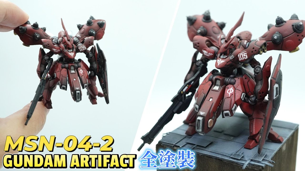【機動戦士ガンダム 逆襲のシャア】指尖比例夜鶯｜極小鋼彈模型製作｜Finger-Scale Nightingale｜Extreme Miniature Gundam｜指先スケール ナイチンゲール
