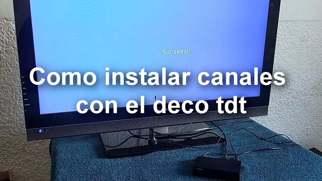 3 video  Como  configurar  decodificador TDT para búsqueda de canales