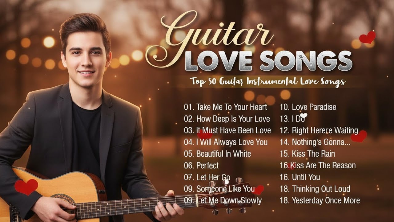 Guitar Love Songs Collection 🎸 Best Romantic Guitar Music of All Time 🎸 Acoustic Guitar Music