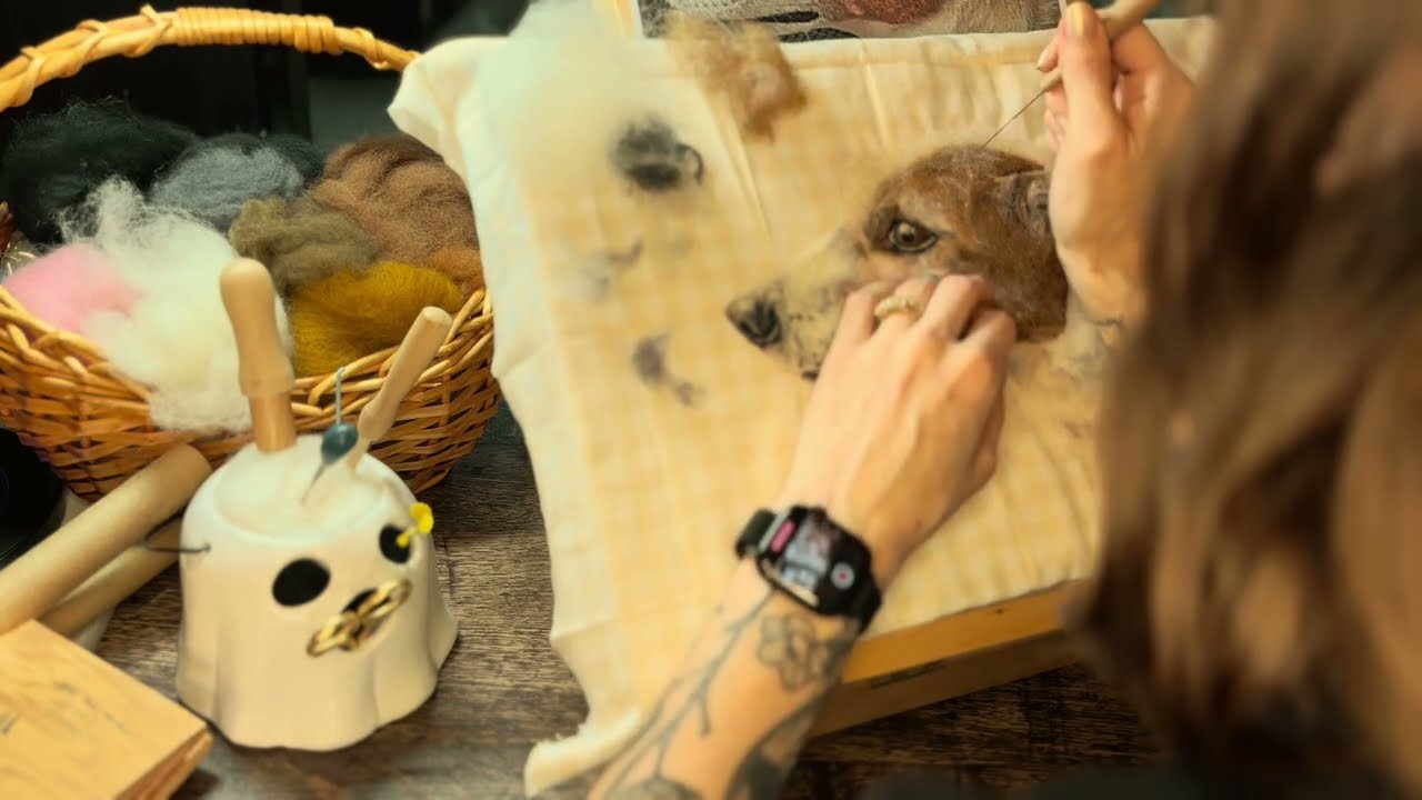 Fiber Artist Diary 01 - finishing Mya  