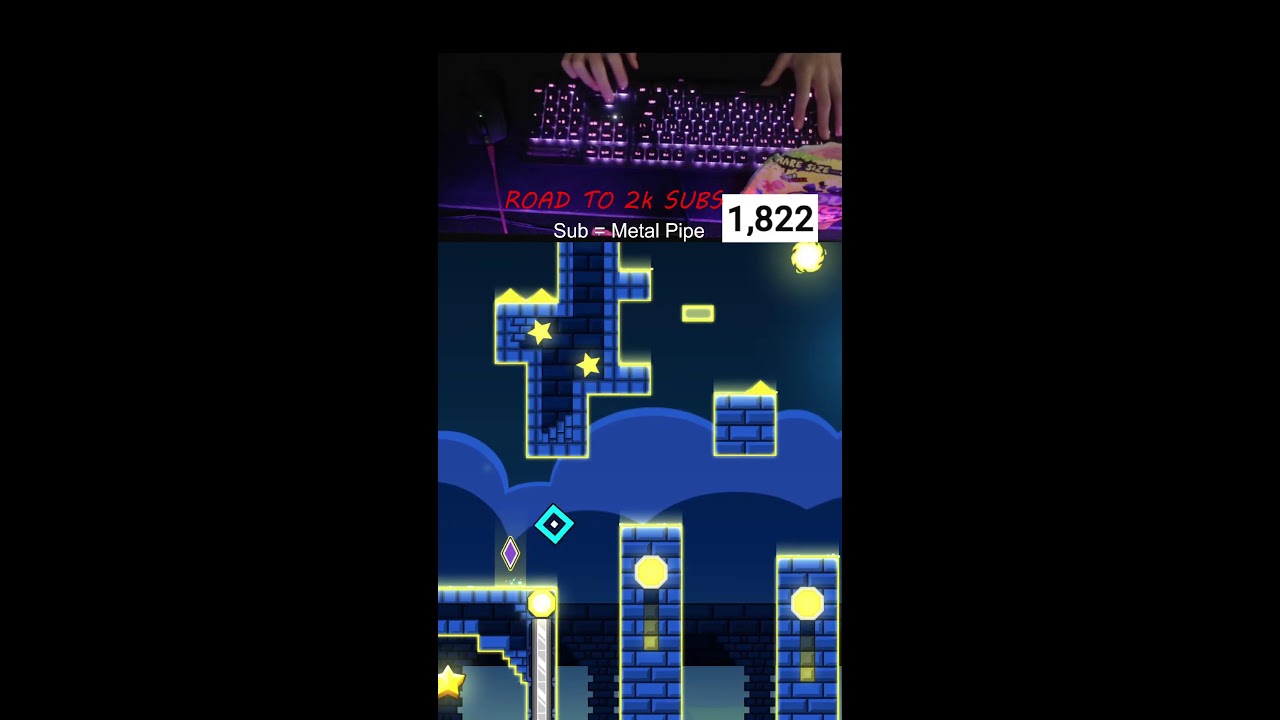 Geometry Dash Streams // NEW HANDCAM!!!!| Road to 2k Subs and Monetization!!