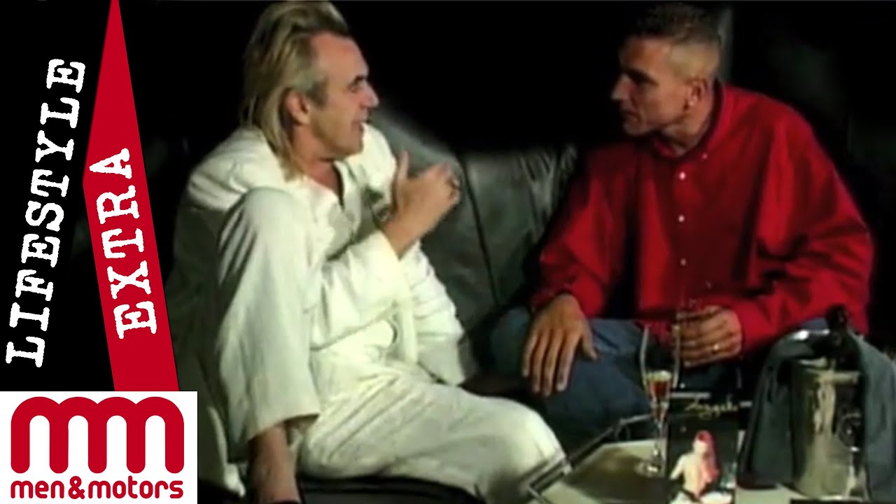 Vinnie Jones gets the dirt from Peter Stringfellow