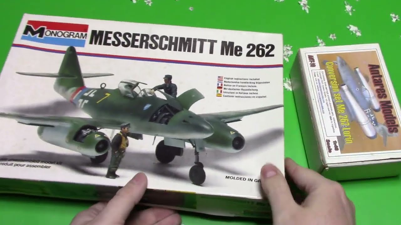 Monogram 1/48 Me-262 W/ Antares Lorin Conversion in box preview