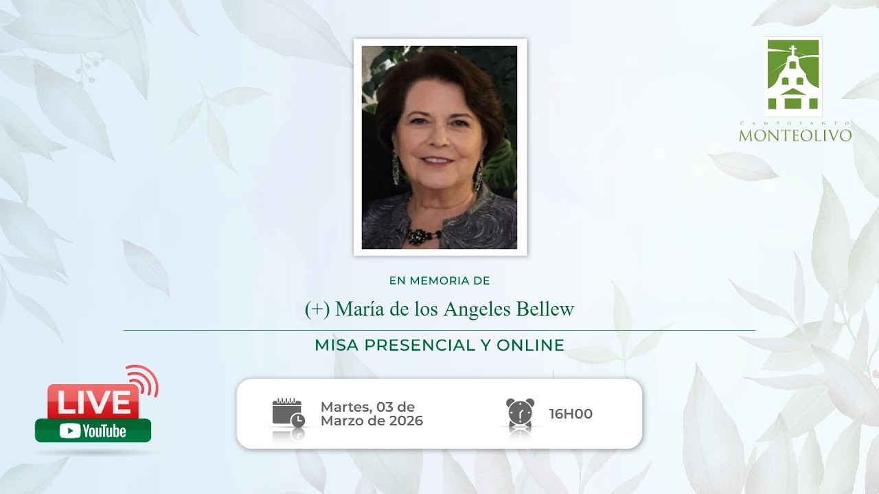 Misa presencial y online en memoria de María de los Angeles Bellew