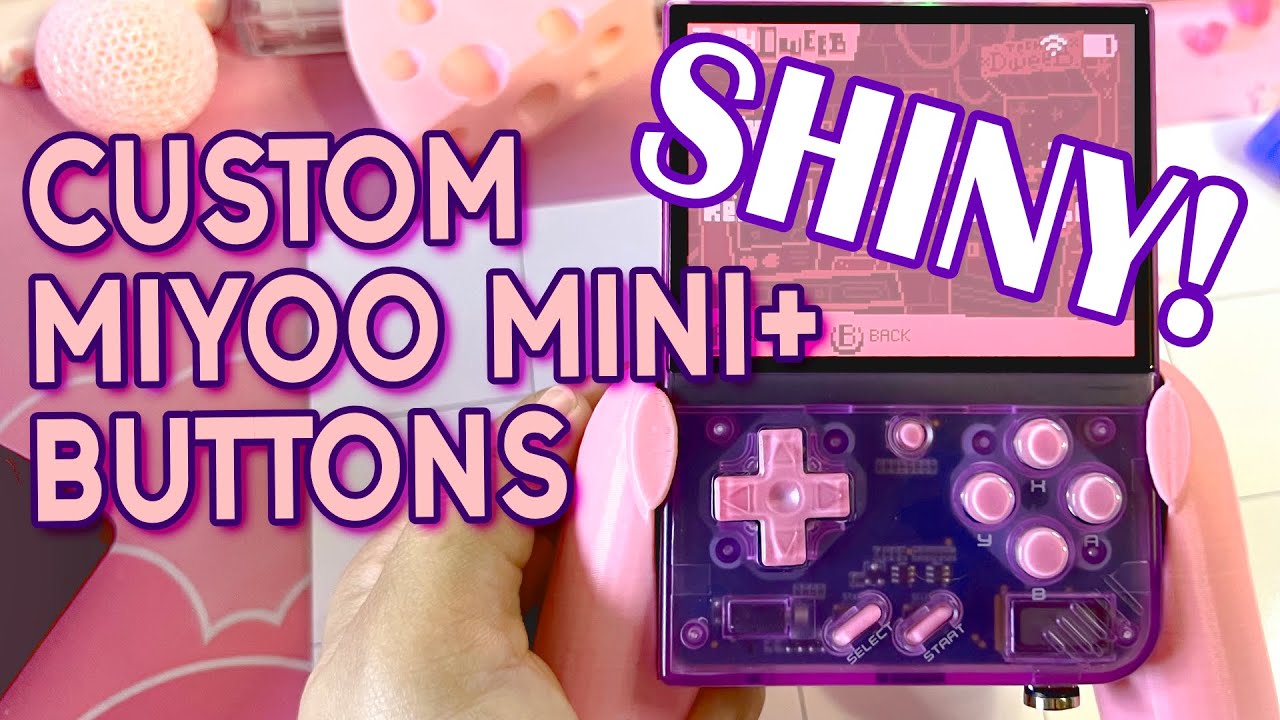 These custom Miyoo Mini Plus buttons are gorgeous!