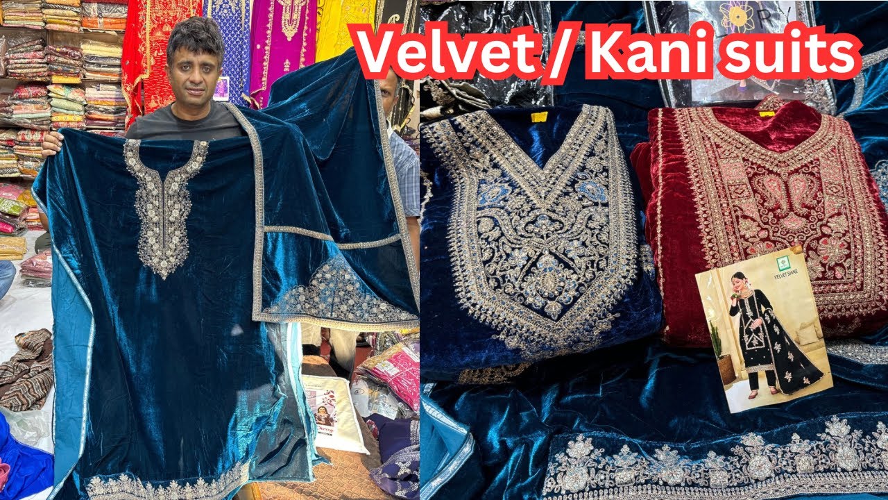 Winter special kani n velvet suits collection | Ahuja cloth house