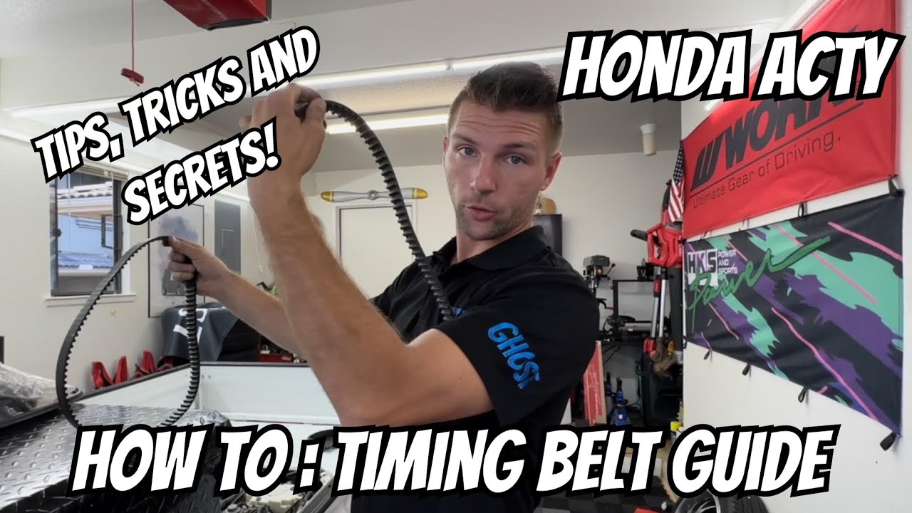Honda ACTY timing belt and water pump HOW TO Guide from a pro