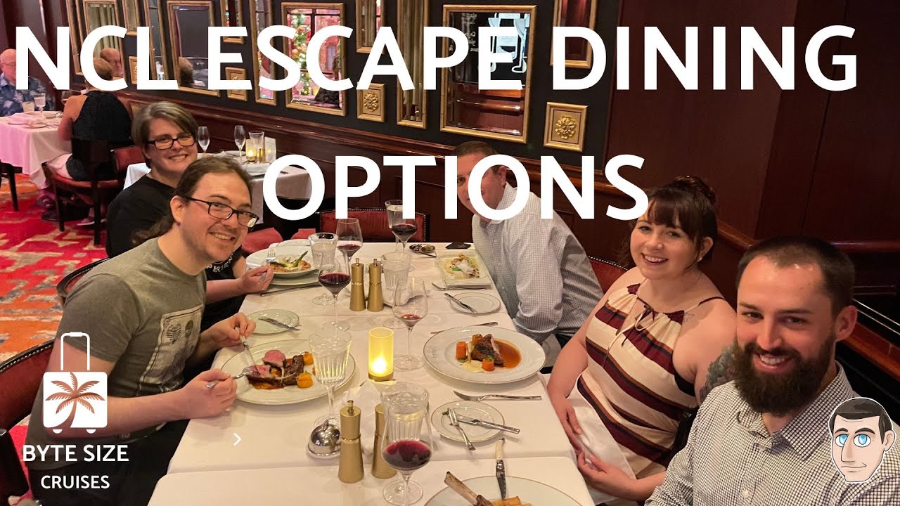 NCL Dining Options with Menus - #nclescape #ncl #cruising