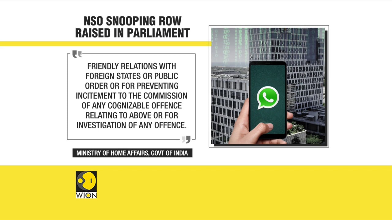 NSO snooping row now raised in Indian Parliament, Indian IT Minister replies in writing