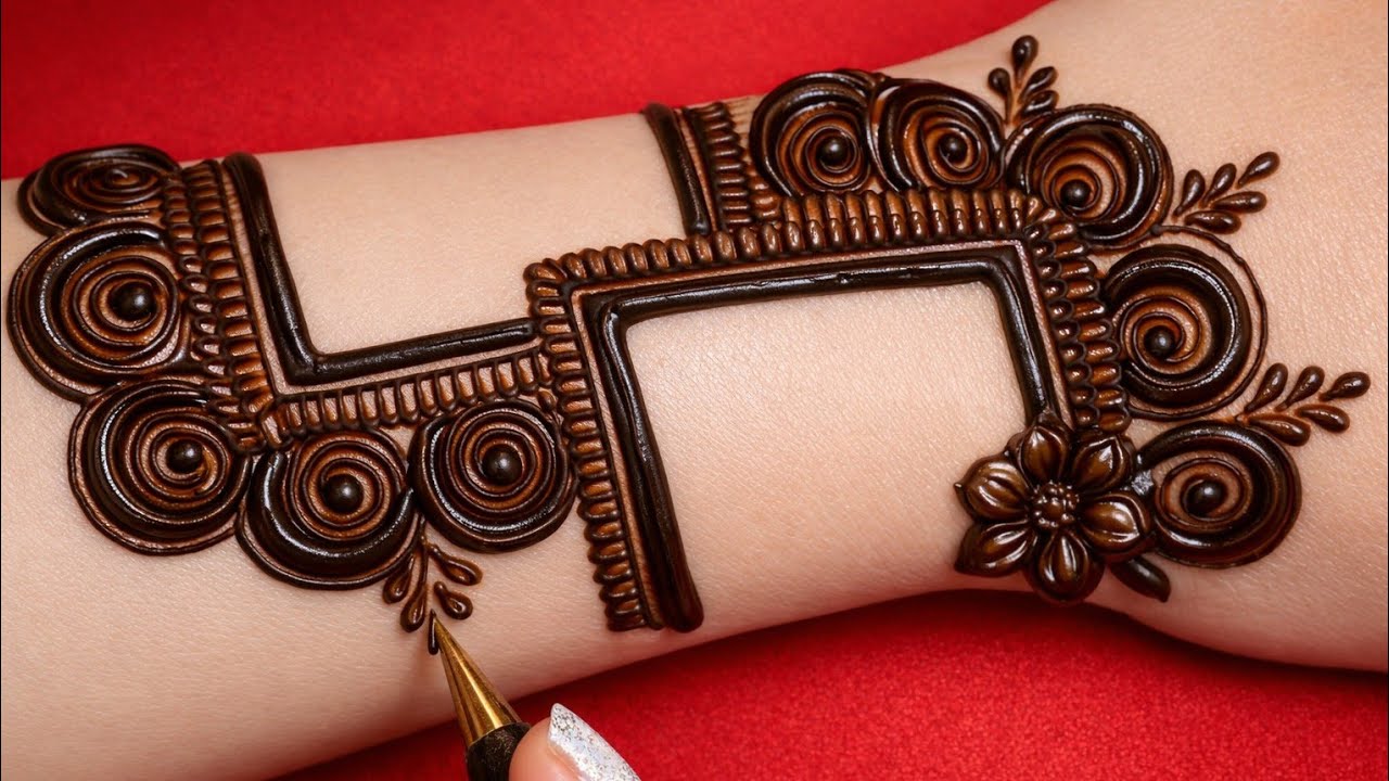 Arabic Mehndi Design Simple And Easy ||Back Hand Mahendi Design ||Velantine Special Mehndi designs 