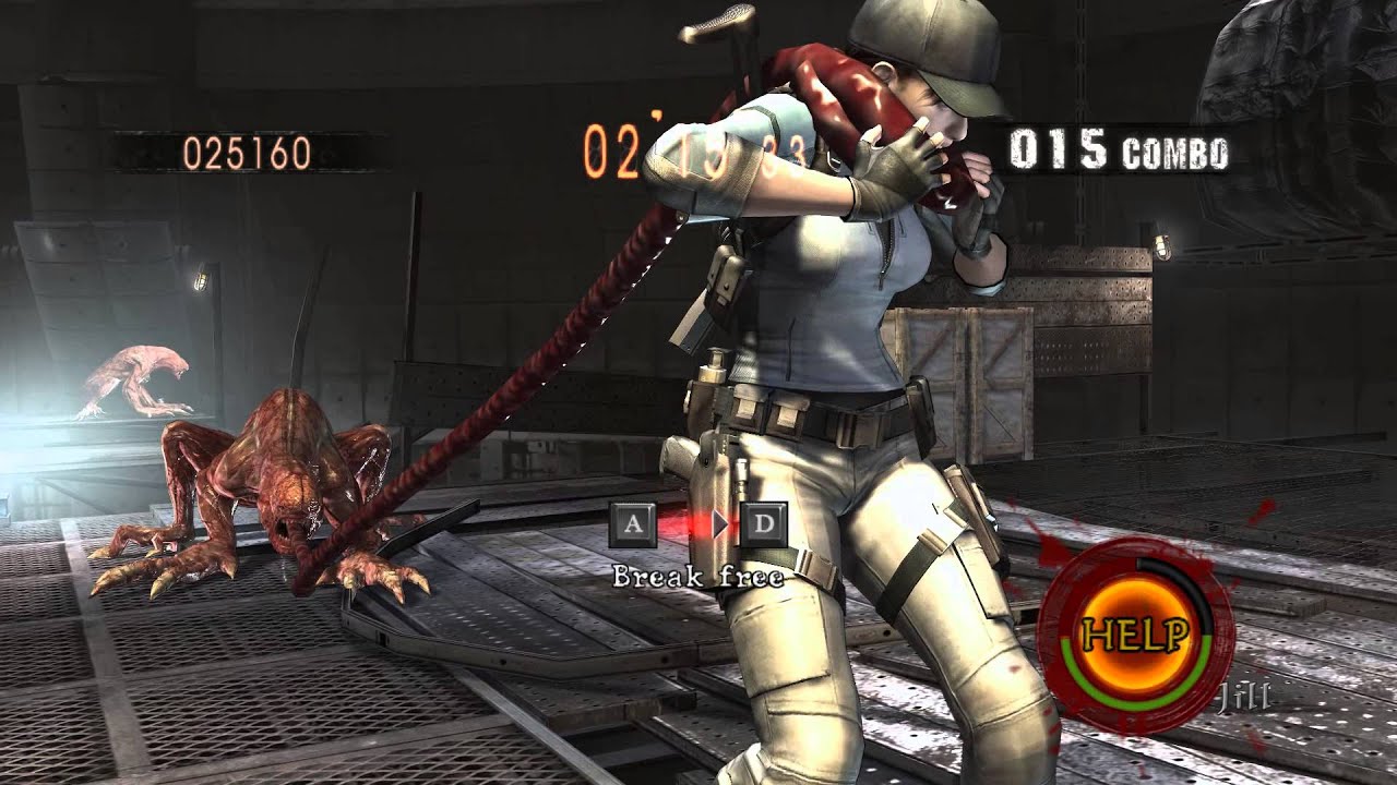 Resident Evil 5: The Mercenaries (Solo, SS) - Experimental Facility, Jill (BSAA)