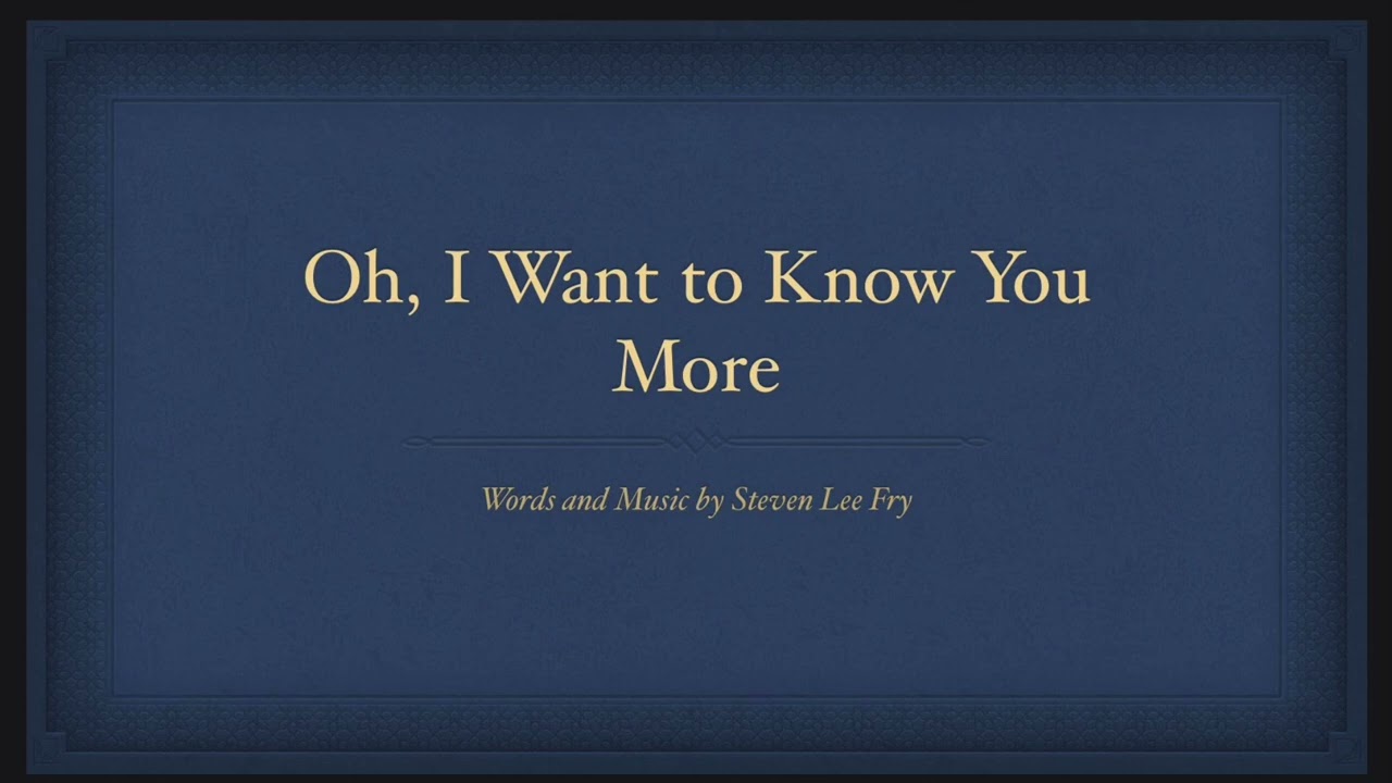 Oh, I Want to Know You More - (saxophone cover)