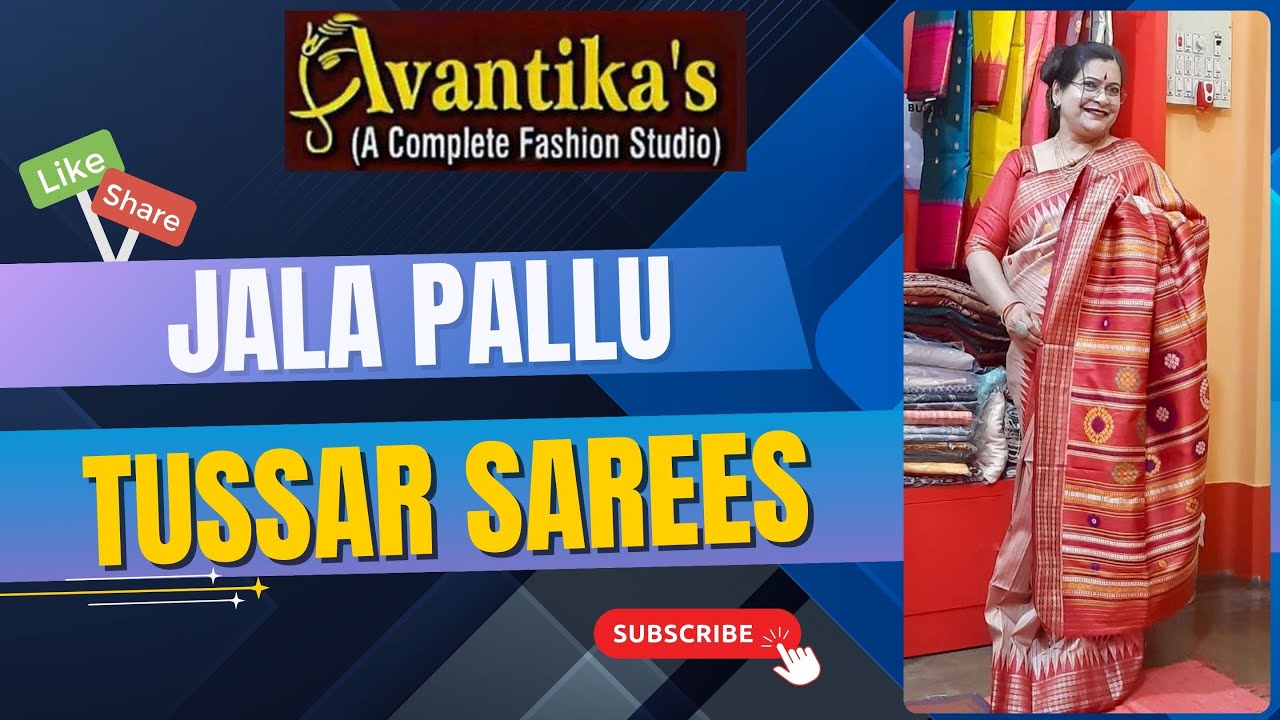 AVANTIKA`S  || Jala Pallu Tussar Sarees || Episode-490 ||