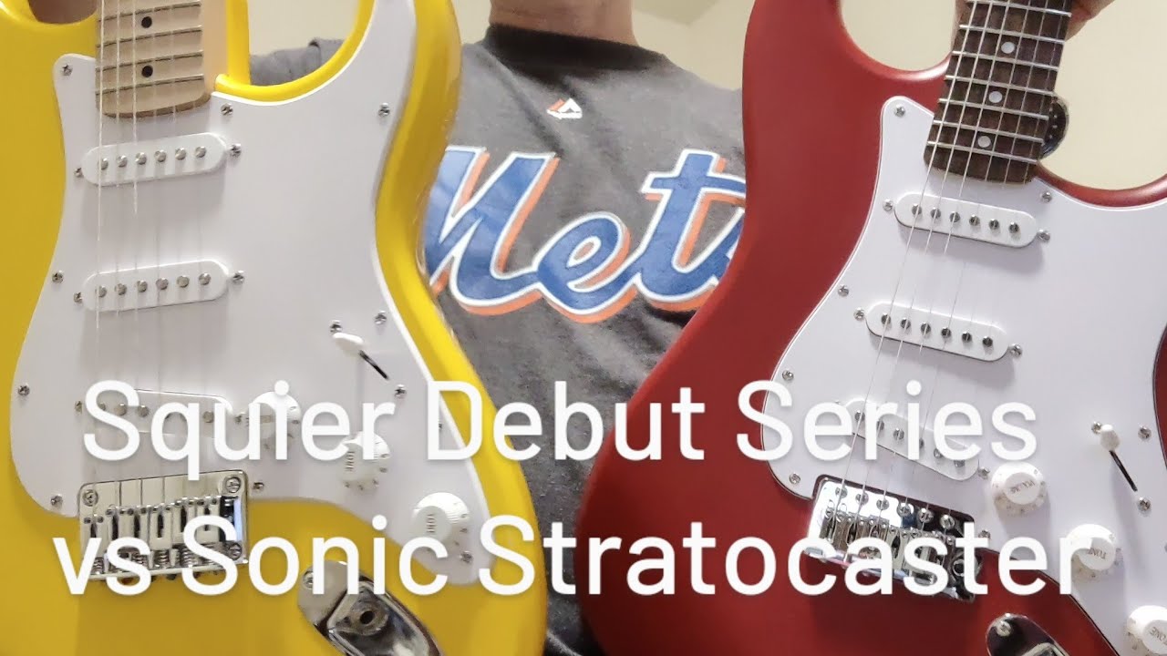 Squier Debut Series vs Sonic Stratocaster Guitar Sound Showdown 12/28/24