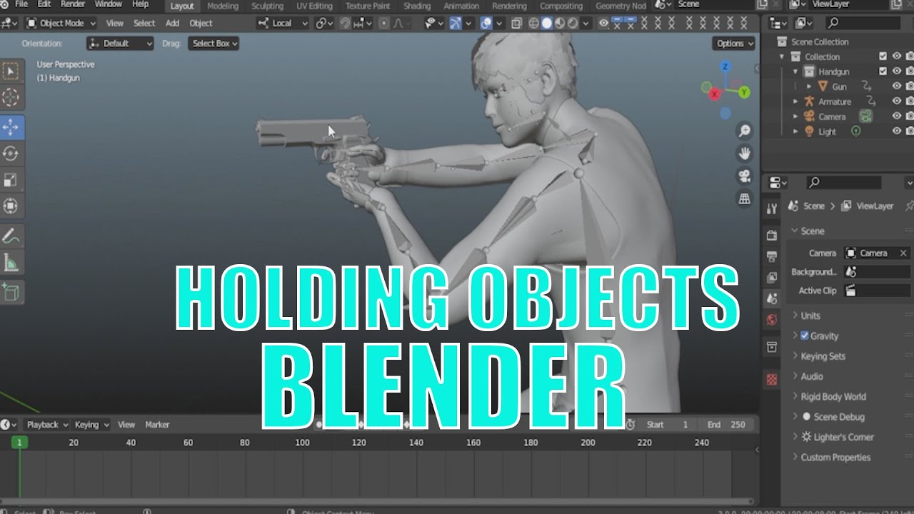 Удерживание объектов в Blender | Краткое руководство |
