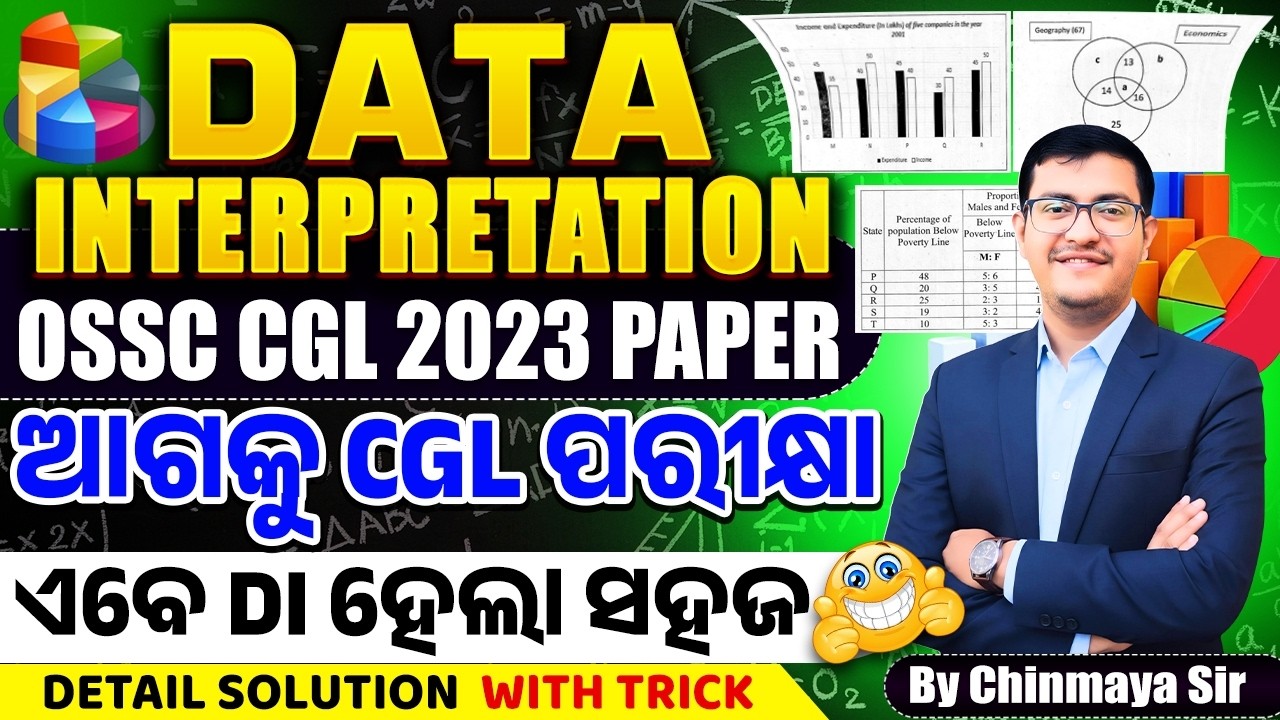 Data Interpretation| OSSC CGL DI Questions 2023 Paper 🔥| 30 Questions Full Solution | Easy Tricks|CP