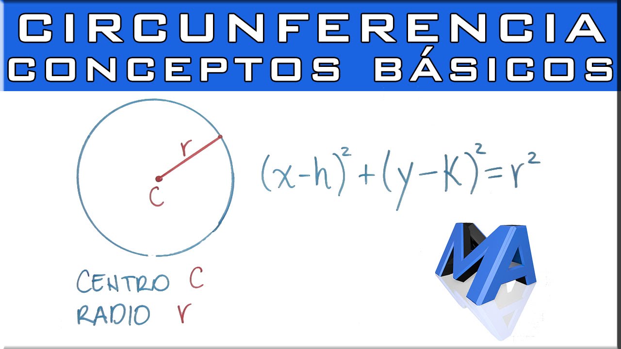 Conceptos básicos ecuación de la CIRCUNFERENCIA