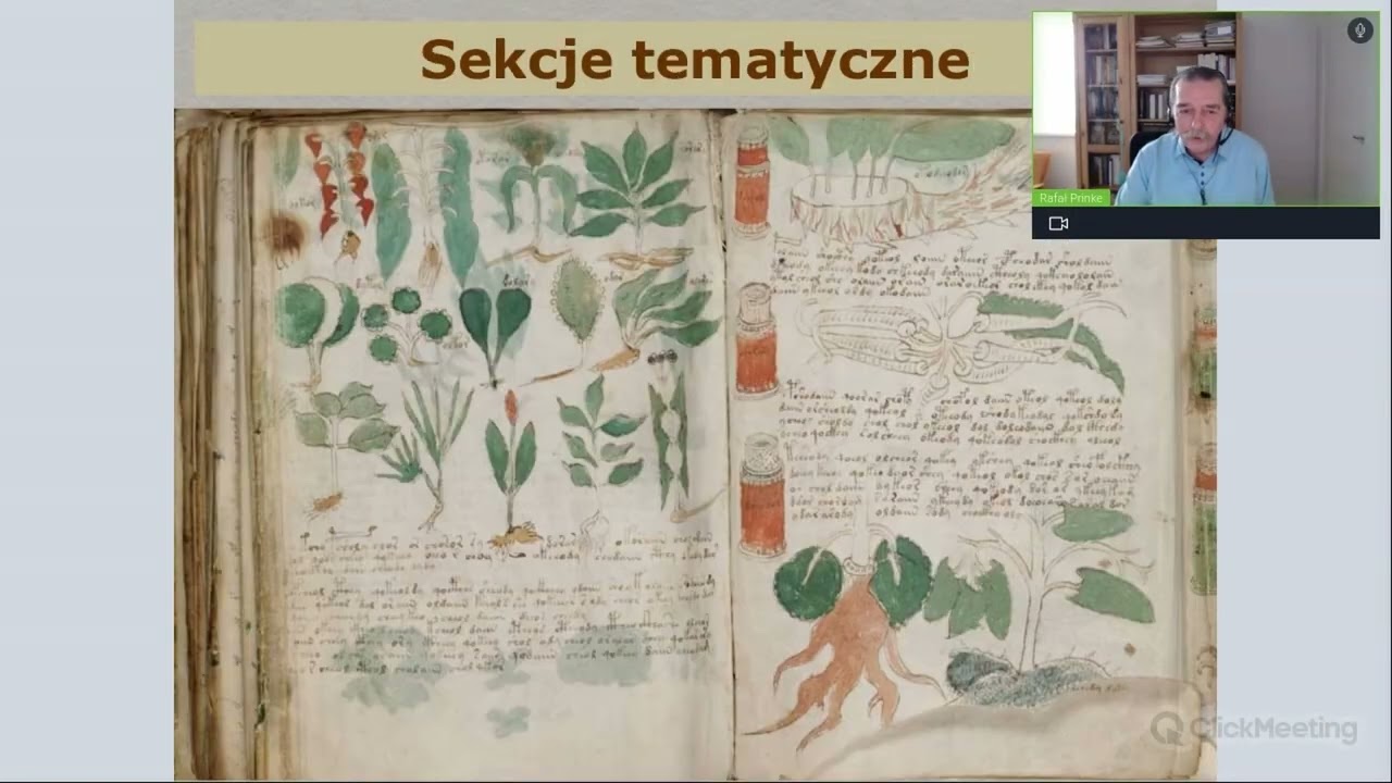 Sekrety Manuskryptu Wojnicza – wykład online prof. Rafała Prinke z serii Alfa & Enigma