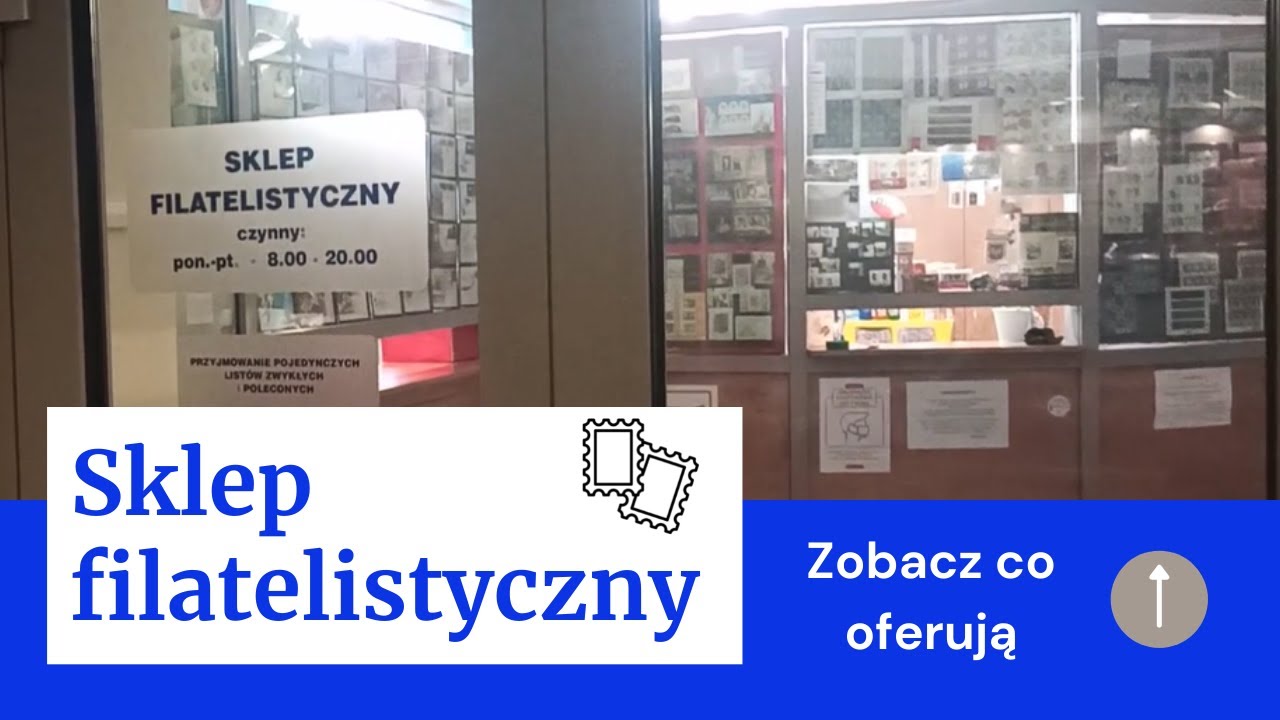Sklep filatelistyczny na poczcie gł&oacute;wnej w Warszawie