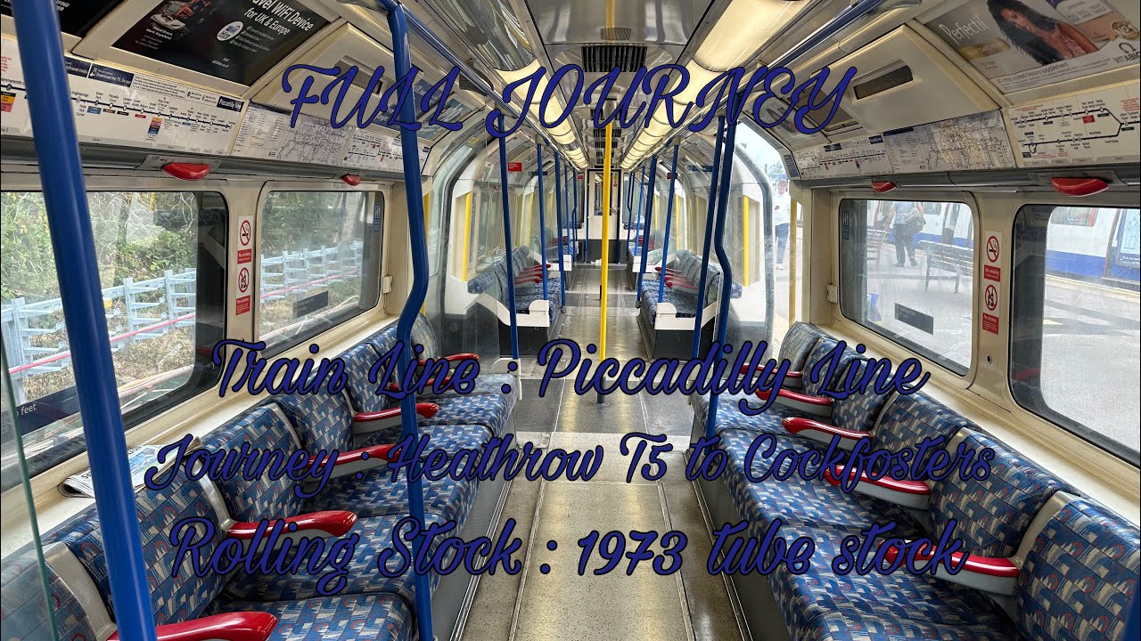 London Underground Piccadilly line from Heathrow Airport to Cockfosters | Full Journey