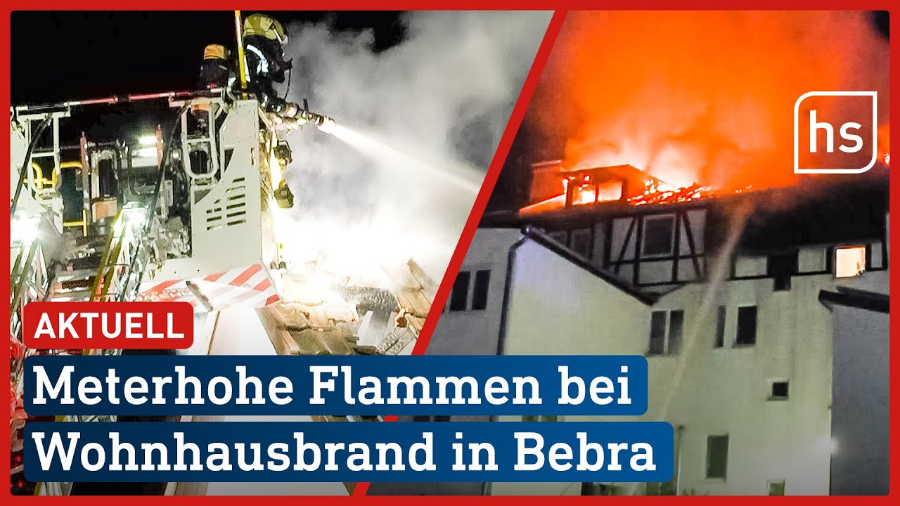 Dachstuhl fängt Feuer: Hoher Schaden bei Wohnhausbrand | hessenschau