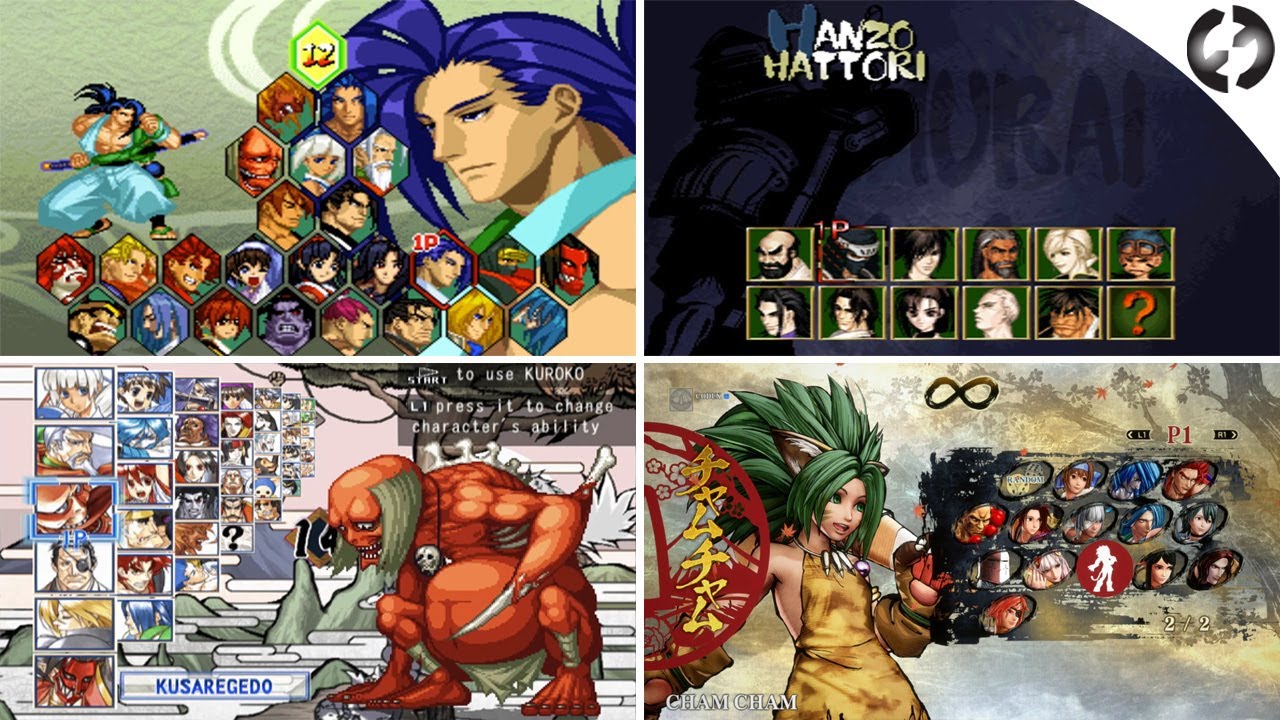 Samurai Shodown All Characters Selection Evolution