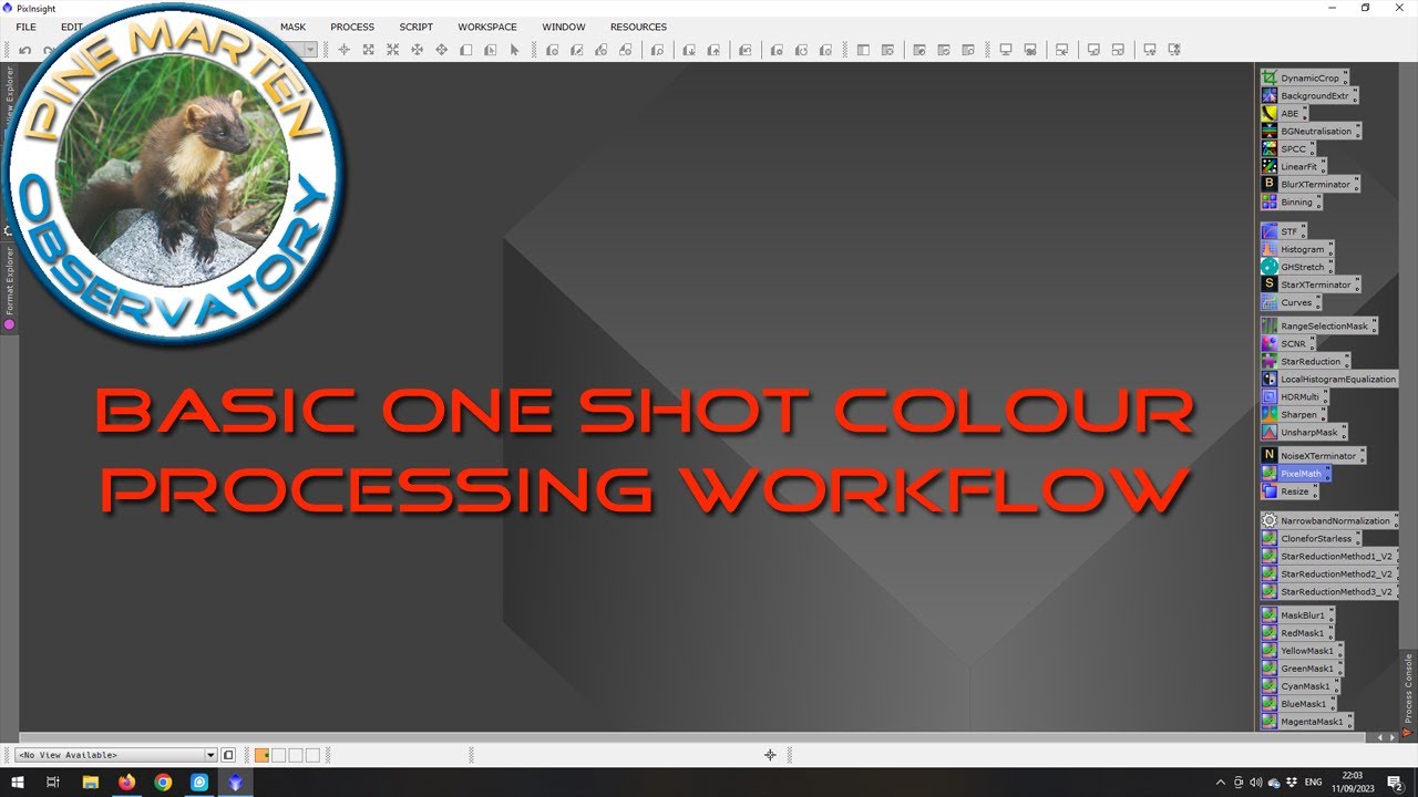PixInsight - Basic One Shot Colour (OSC) Processing Workflow