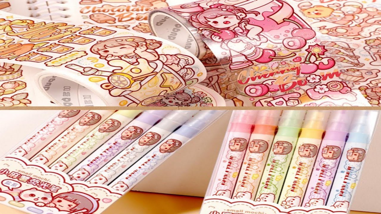 🎀恰恰の手帳 小麻薯 開箱 手帳 沉浸式 白噪音 聲控 手帳教學ASMR