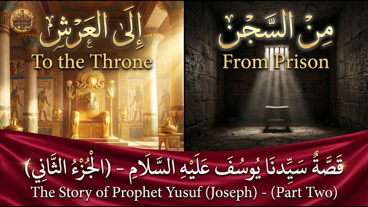 ⭐يوسف عليه السلام | من السجن إلى عزيز مصر | الرؤى والتمكين.(الجزء الثاني والأخير)