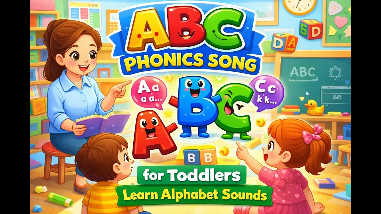 ABC Phonics Song for Toddlers | Learn Alphabet Sounds 