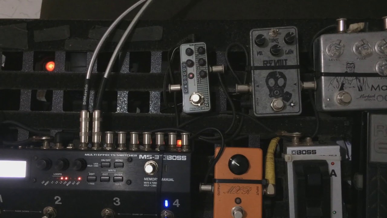 MOOER Micro Preamp 007 (Regal Tone) junto com BOSS MS-3