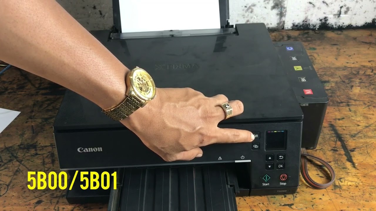 របៀប Reset service canon TS6360/6365 ( canon error code 5B00/5B01)