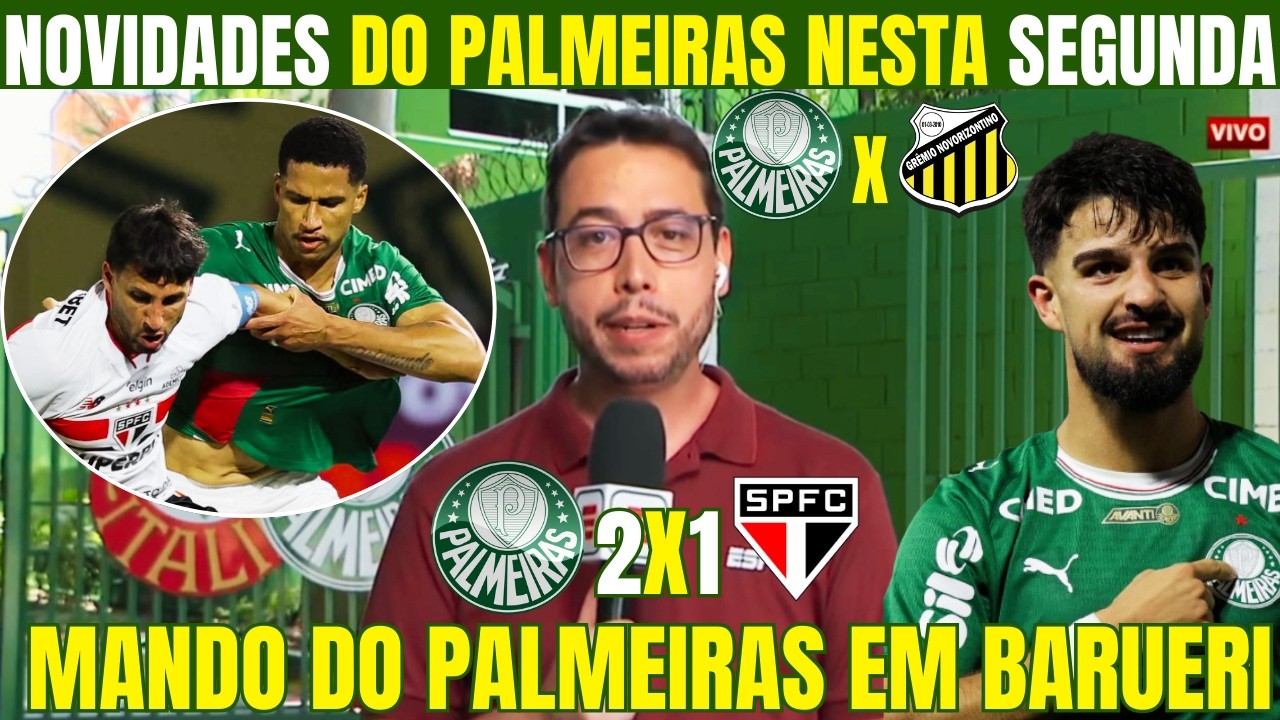 EXCELENTE NOTÍCIA DO PALMEIRAS NESTA SEGUNDA APÓS CLASSIFICAÇÃO PARA FINAL DO PAULISTÃO!
