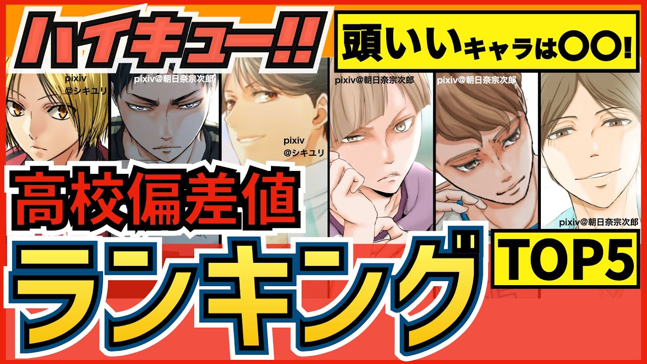 【ハイキュー】高校偏差値ランキングTOP5！月島・及川・国見らの学力に驚愕!?【最終話まで全話ネタバレ注意】