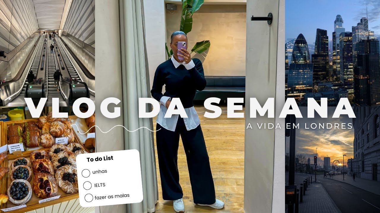 Vlog da semana de trabalho na minha vida • Como é a vida em Londres • trabalho, academia,  teste 🇬🇧
