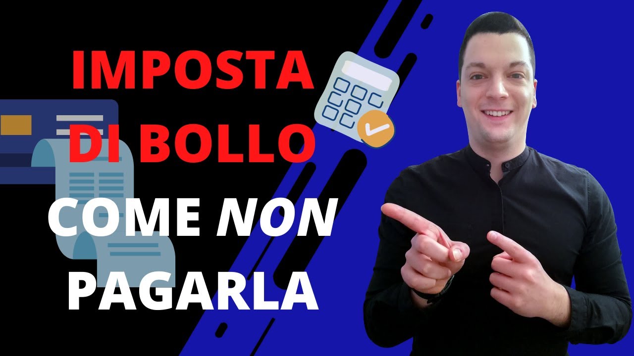 IMPOSTA DI BOLLO: Come NON pagare l’imposta di bollo su conto corrente e conto deposito 🏛️