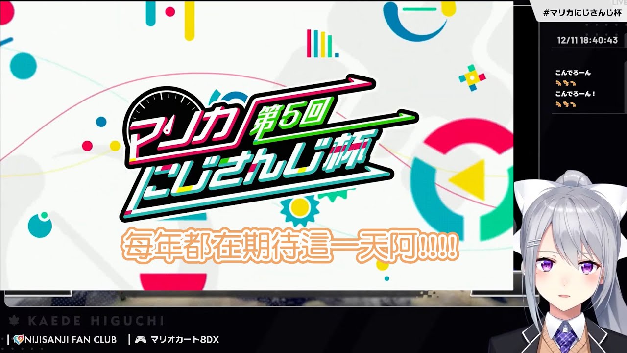 預選C組選手入場樋口楓反應集 【彩虹社剪輯/第五回彩虹社瑪利歐賽車】