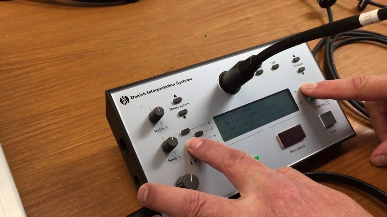 Interpretation Set up on DIS CU6005 / CU6010 & IS6132