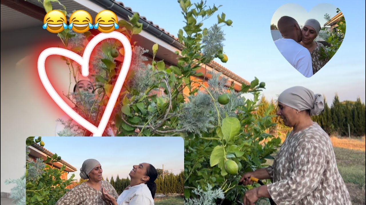 Petite soirée avec mes enfants ❤️🫣👩🏽‍🤝‍👩🏾 أمسية صغيرة مع أطفالي 🌳🍅🫶🏽