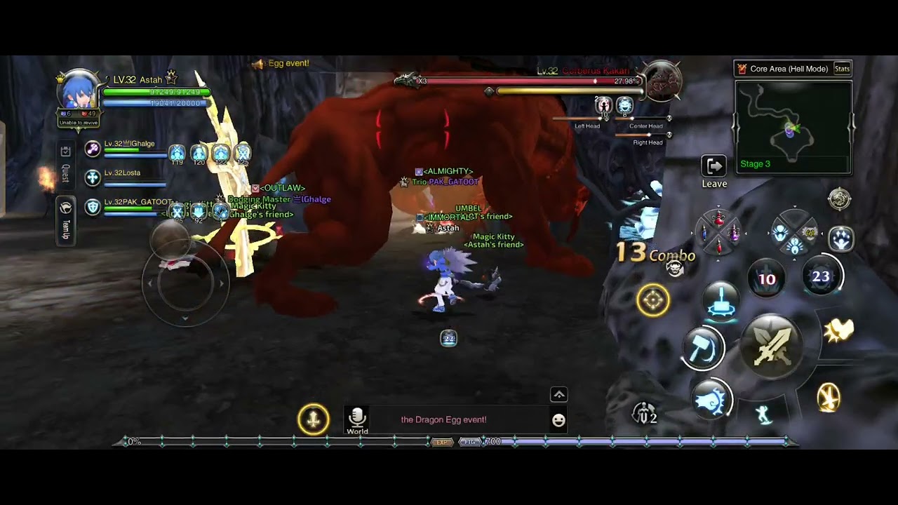 Cerberus Hell Mode | Dragon Nest:Rebirth of the Legend