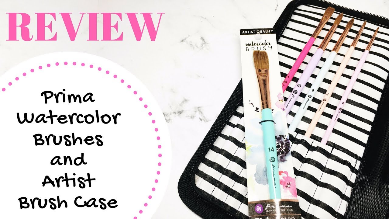 Prima Kolinsky Brush and Pink Glitter Artist Brush Case Review