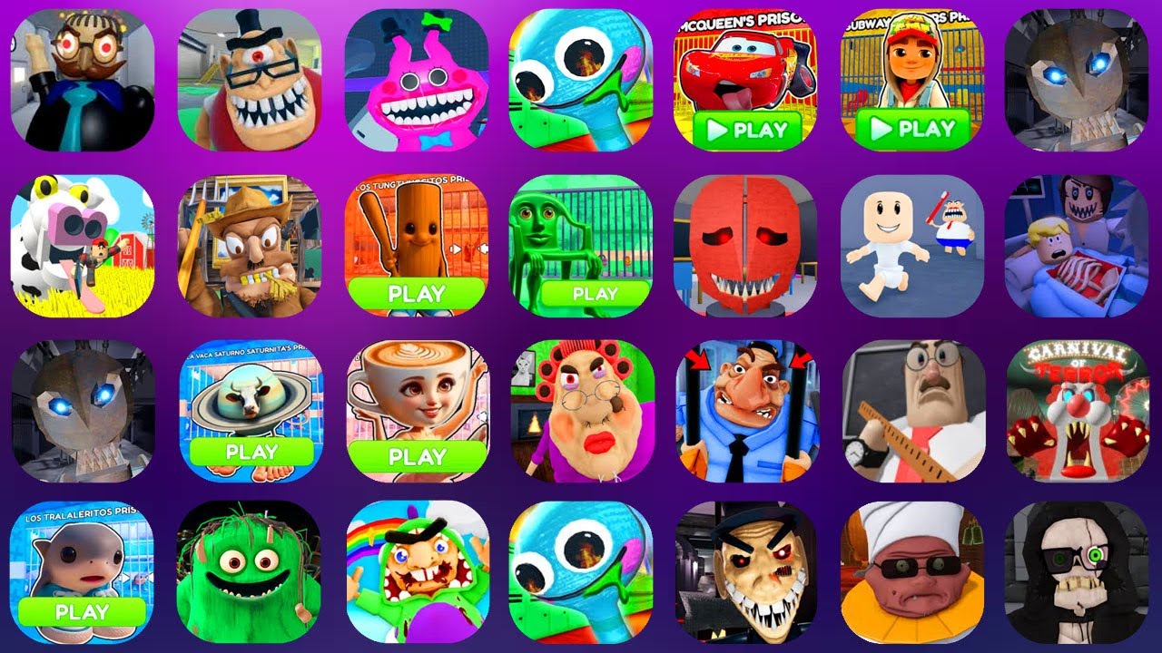 ROBLOX,BAD BOSS OBBY,MR. STINKY DETENTION,MISS HAPPI'S TOYSHOP,MR. SMILEY'S DAYCARE,...