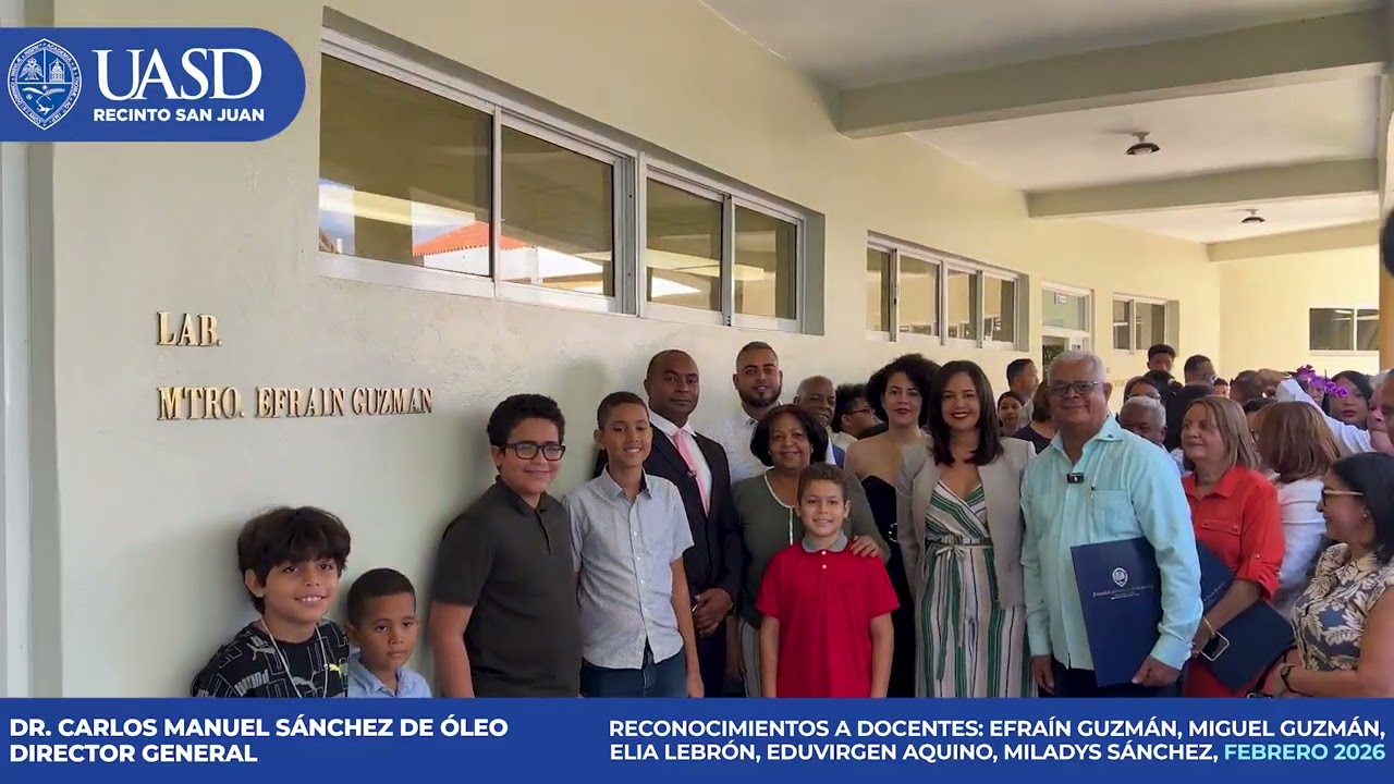 Designan laboratorios y salones de la UASD Recinto San Juan con nombres de docentes.