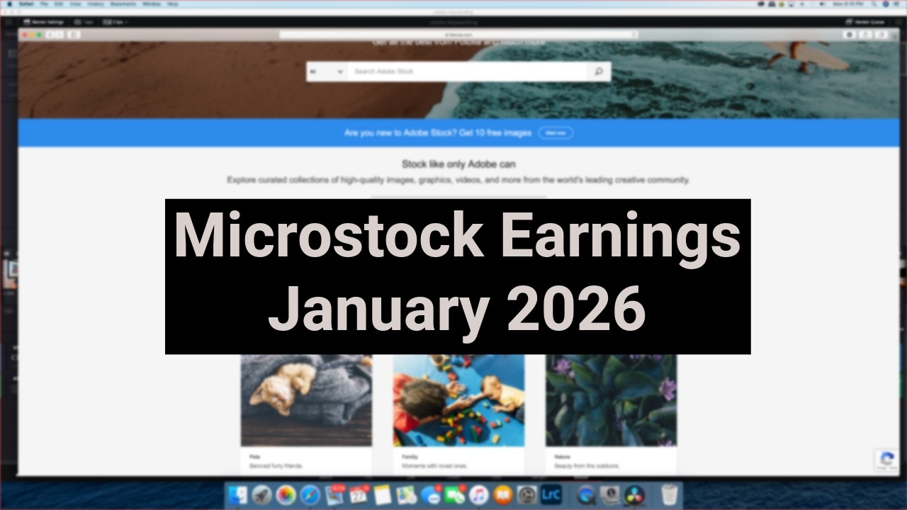 Microstock Photography Earnings | January 2026